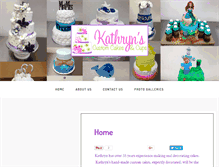 Tablet Screenshot of kathrynscustomcakesandcups.com